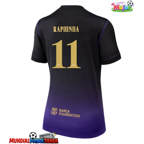 Camiseta Barcelona Raphinha Belloli #11 Segunda Equipación Replica 2026-27 para mujer mangas cortas